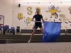 Band Teacher Dancing in Tight Ass Shorts Candid