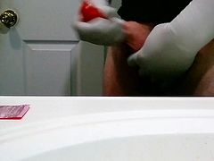 Surgical gloves masturbation