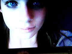 cumtribute - cute blue eyed teen #6