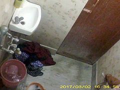 BBW Mature Indian Milf Washing In Bathroom
