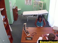 Ebony euro patient pussylicking nurse
