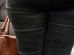 Massive tight ass in black jeans