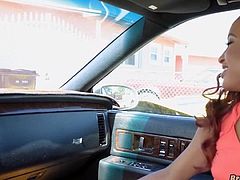 Sucking White Dick in the car