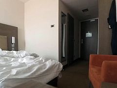 Caught naked in hotel room by maid