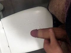 Leaving my cum in public mall’s restroom