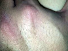 Fingered wife's cunt and asshole