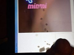 Shot of sperm tribute for beatiful japan MINMI