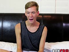 Nasty twink Tyler tells us what he likes doing while fucking