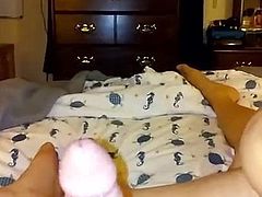 Cuckold watches porn with tired slut