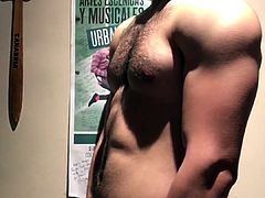 Muscular top flexing and wanking