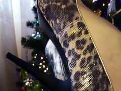 Lady L leopard high heels.