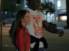 Latina chick cheats on bf and gets fucked by hung black guy