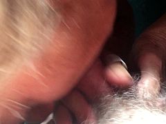 Old gray haired granny sucking