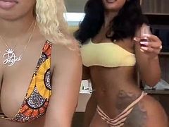 2 Black Girls in bikini dancing.mp4