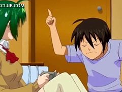 Busty hentai girl gets her teen cunt hammered