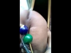 BIZARRE ANAL BILLIARD BALLS PLOPPING IN AND OUT HUGE GAPING