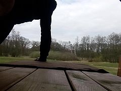 1st spring outdoor masturbation