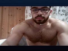 Palestinian Jordanian sexy muscle ever make horny cum