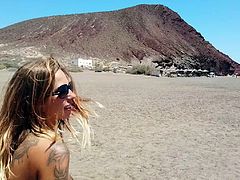 Teaser for upcoming video. Real people. Nudist beach. FUN!!!