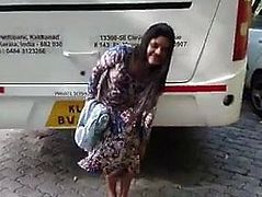 Mallu exhibitionist girl stripping in public