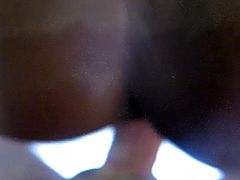 African babe creampied by a white cock