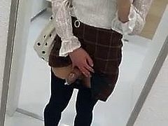 absolutely beautiful crossdresser cums handsfree 4