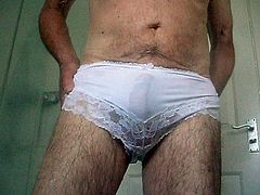 wet white panties