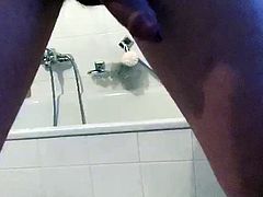 Uncut pissing