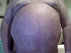 grandpa cum on webcam