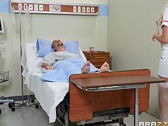 Ever had fantasies about fucking your hot doctor? Then dream further... Keiran was lucky and the sexy nurse seduced him and fucked right in the hospital ward. This is your one stop for the best in doctor porn in the world!