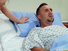 Ever had fantasies about fucking your hot doctor? Then dream further... Keiran was lucky and the sexy nurse seduced him and fucked right in the hospital ward. This is your one stop for the best in doctor porn in the world!