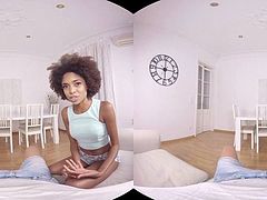 We’re happy to announce a new VR Porn video that is really special for us! Not only because you will live the experience of fuck a virgin newlywed, the gorgeous ebony beauty Luna Corazon, but because it’s directed by the Spanish pornstar Amarna Miller. Yes! Two girls giving their best just for you to feel the 3D hottest porn experience ever! Enjoy this VR porn scene in 180º FOV and our awesome Binaural Sound in your Smartphone Cardboard, Samsung Gear VR, PSVR, Oculus Rift & HTC Vive! Yes, this is also a PSVR Porn video!