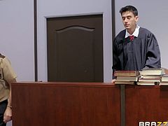 When Jordi studied at the law school, he could not even imagine that the time would come when he, as a judge, would have to consider court claims with a woman’s complaint that her husband refused to fuck her in the ass. Well, in this trouble, he will help the woman personally. Join and see!