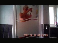 Sarahd bathroom tits and shower