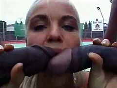 blond teen and two big black cocks
