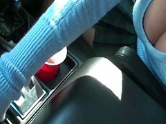 Blonde MILF accepts a ride and then agrees to suck, fuck, take facial and finish herself off masturbating with a vibrator dildo.