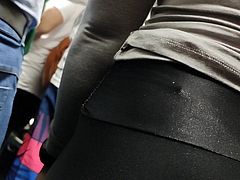 Hottest milf huge ass in legging ever!