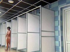 Sexy Women in Public Shower-Hidden Cam Clip