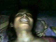 Indian Aunty mourning in pain which fucking