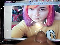 Cumshot to a cosplay girl Ilonka Ilonqueen (cumshot 3)