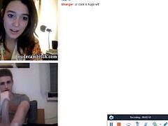 Omegle Girl Showing Tits for Big Dick