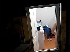 Skinny Girl spied-Window spy cam