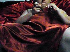 my red satin nighty last cum