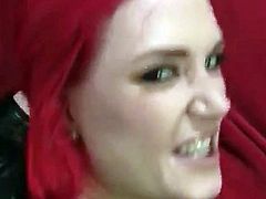 POV sex with redhead chick