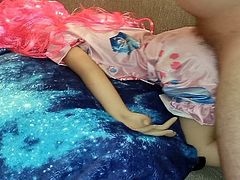 100 CM WM SexDoll get fuck in Frozen dress