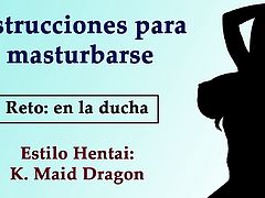 JOI Hentai de Tohru, Maid Dragon. Spanish audio.