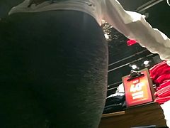 Delicious ass in the mall