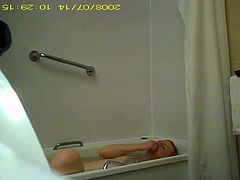 Spy cam, friend in shower part 2
