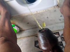 Wet penis pissing  honey