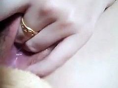 Pink Pussy Fingering with Loud Moaning
